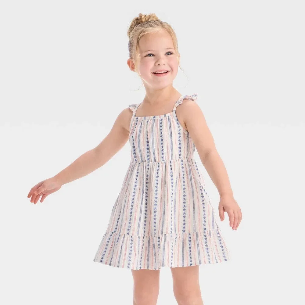 Toddler Girls' Americana Stars and Stripe Tank Dress - Cat & Jack™ 3T - Picture 1 of 1